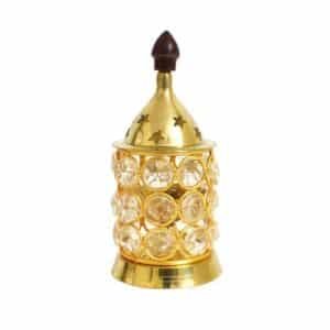 Brass Crystal Diya