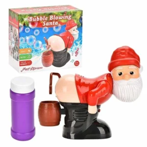 Bubble-Blowing Santa Flashing