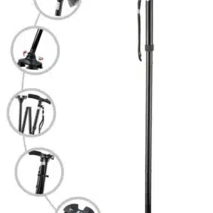 Walking stick With LED Torch