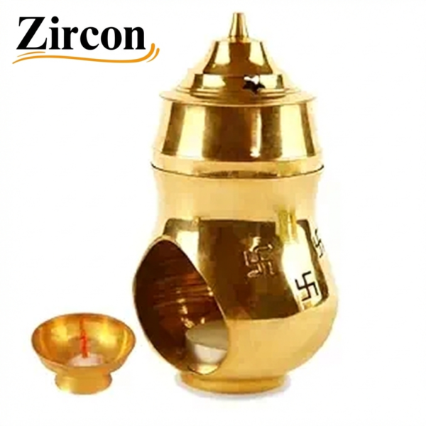 Brass Kapoor Lamp - Zircon E-Shop