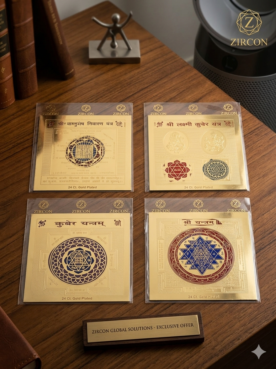 Laxmi Yantra, Kuber Yantra, Shree Yantra, and Vastu Yantra