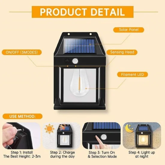 Solar Lamp Outdoor Light | Waterproof Solar Sensor Bulb - Image 5